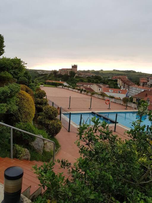 Ferienwohnung Terraza Y Piscina Con Vistas Espectaculares Al Mar Parking Cubierto San Vicente De La Barquera Exterior foto